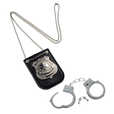 Police Badge and Handcuff Set - Kids