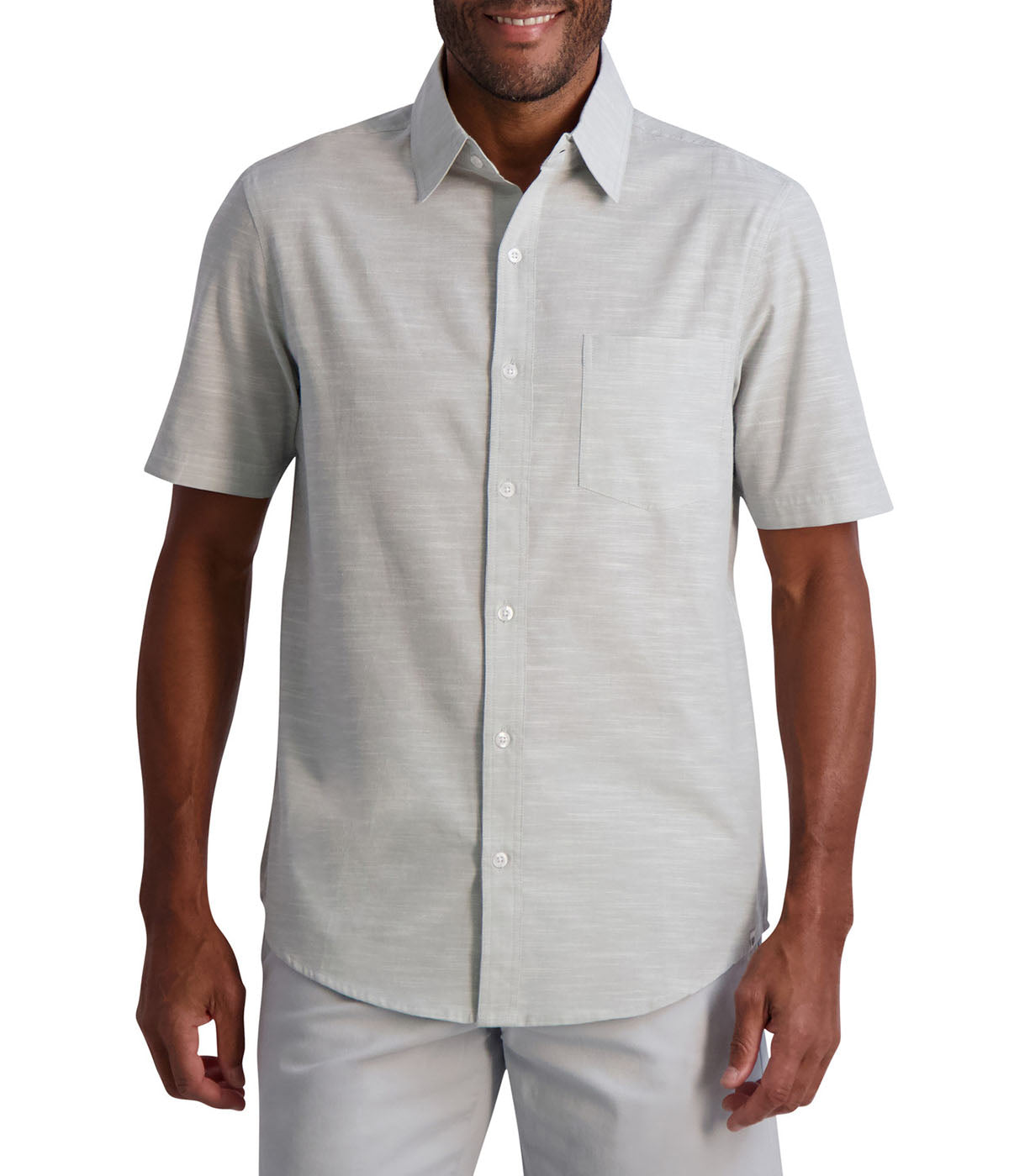 Chaps Chaps Men's Short Sleeve Shirt Chambray ButtonUp Chaps Chaps Men's Short Sleeve Shirt Chambray ButtonUp