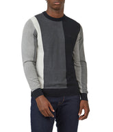 Vertical Stripe Crew Neck Jumper