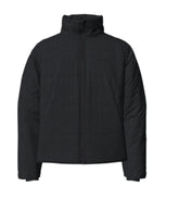 Long Sleeves Front Zipper Mock Neck Puffer Coat