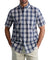 Chaps Men's Short Sleeve Recycled Poly Stretch Woven Shirt