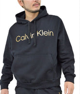 Long Sleeves Metallic Logo Po Hoodie