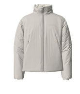 Long Sleeves Front Zipper Mock Neck Puffer Coat