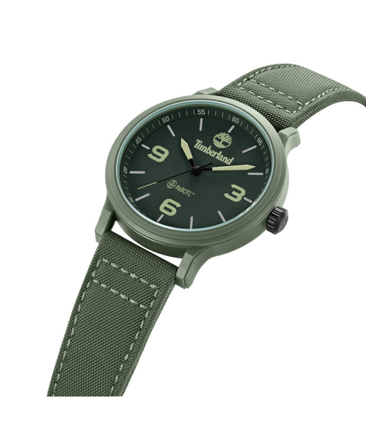Timberland Driscoll Recycled Ocean Plastic Case Watch Green