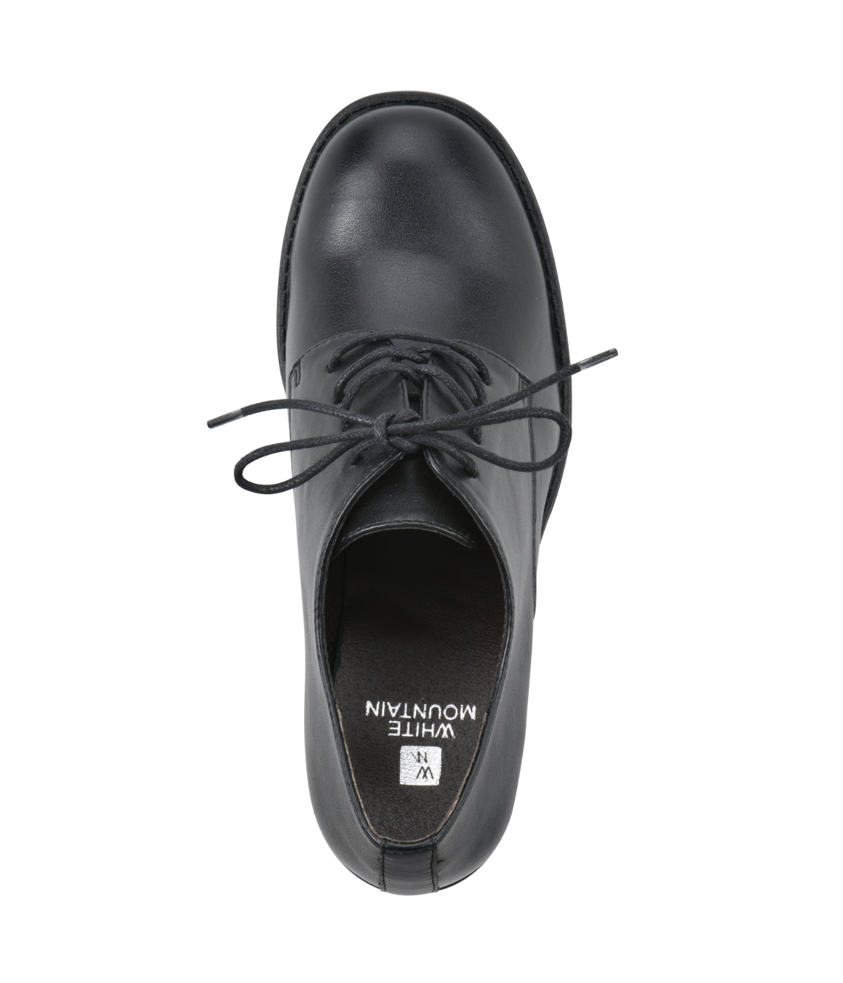 Bourbons Heeled Oxfords Black/Smooth