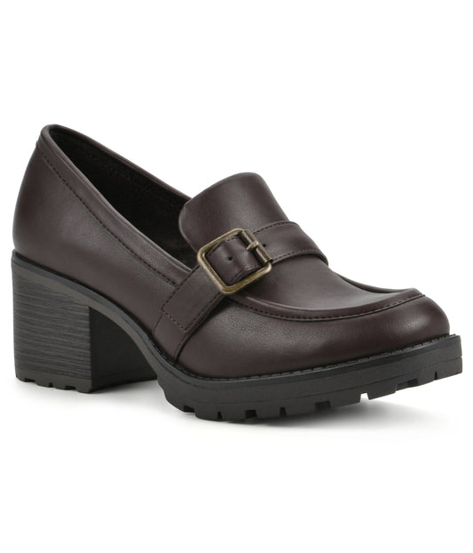 Bougie Heeled Loafers Brown/Smooth