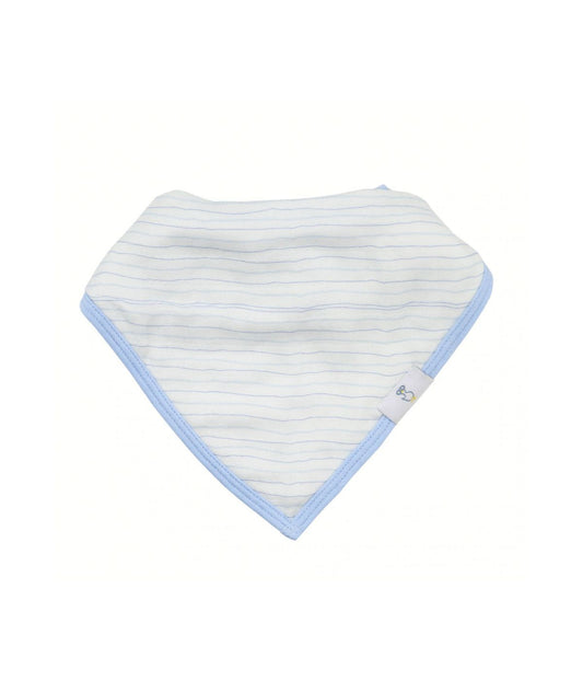 Popsicle and Stripes Blue 2 Pack Muslin & Terry Cloth Bib Set Blue