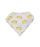 Taco Tuesday and Taco 2 Pack Muslin & Terry Cloth Bib Set White/Green/Yellow/Red
