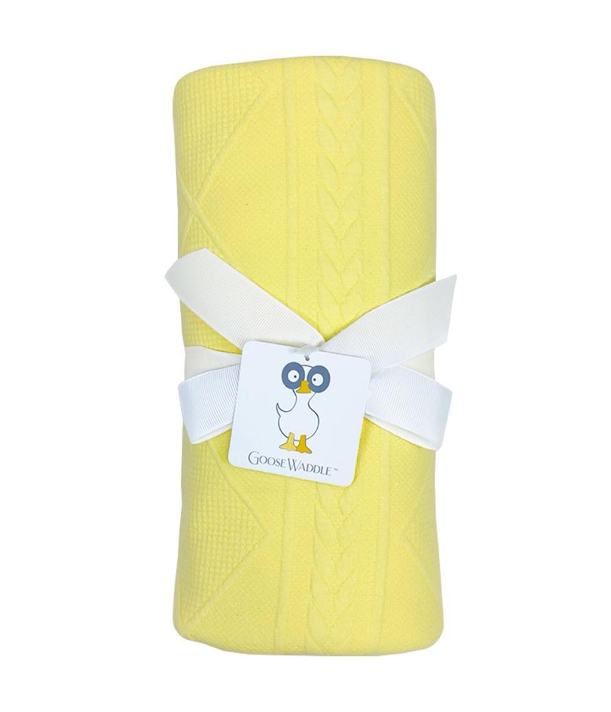 Yellow Knit Blanket Yellow