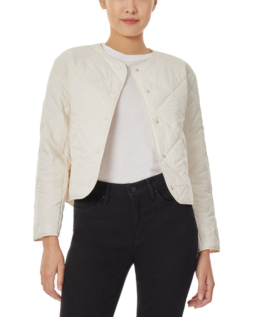Quilted Collar-less Jacket
