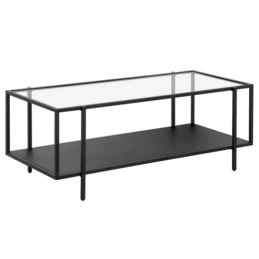 Starling 45'' Wide Coffee Table with Metal Shelf