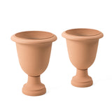 Set of 2 Eco-Friendly Goblet Shaped Planters