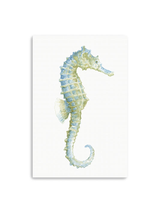 Watercolor Seahorse I Canvas Art Print
