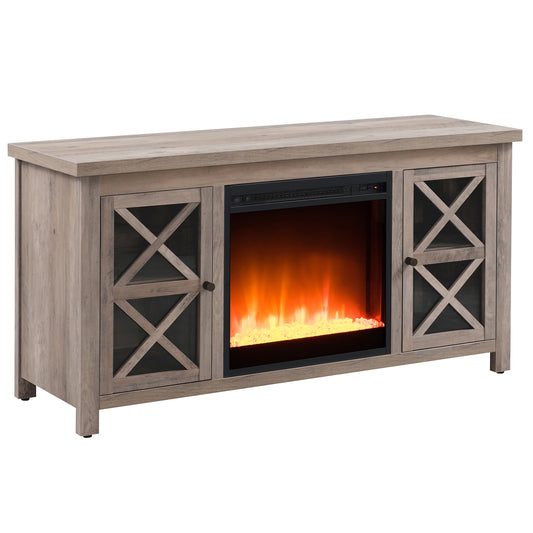 Hiram TV Stand with Crystal Fireplace for TV's up to 55"