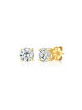 Solitaire Brilliant Stud Earrings Finished - 1.0 Cttw