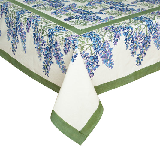 Wisteria Green/Blue Tablecloth Square