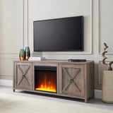 Mavis TV Stand with Crystal Fireplace for TV's up to 65"