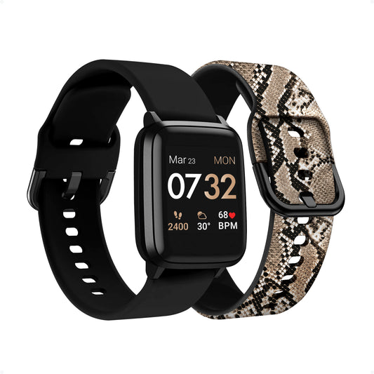 Smartwatch-Extra Strap Set Black Python