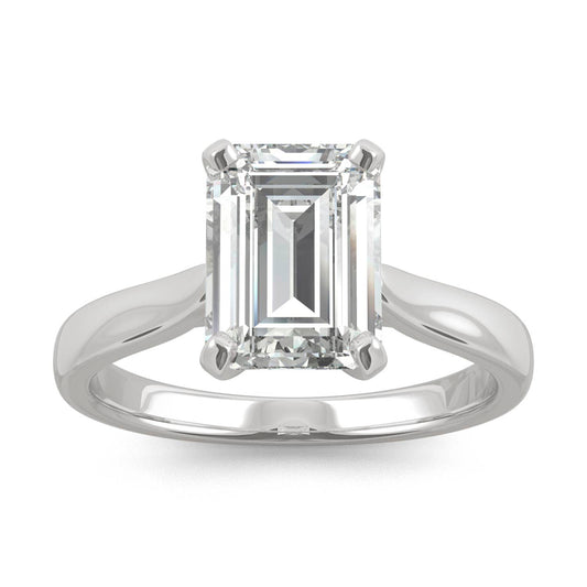 Charles & Colvard 2.52cttw Moissanite Emerald Cut Solitaire Ring