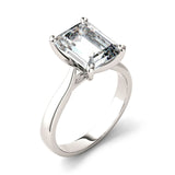 Charles & Colvard 3.55cttw Moissanite Emerald Cut Solitaire Ring