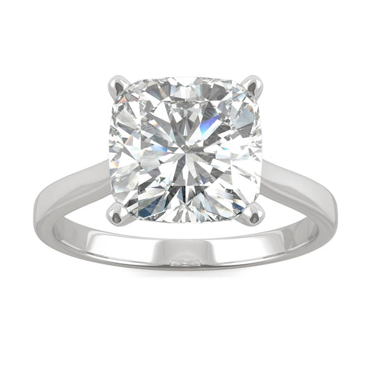 Charles & Colvard 3.30cttw Moissanite Cushion Solitaire Ring