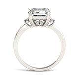 Charles & Colvard 3.69cttw Moissanite Emerald Cut Engagement Ring