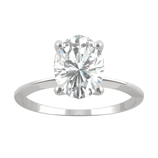 Charles & Colvard 2.10cttw Moissanite Oval Solitaire Ring