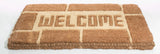 Welcome Tan Doormat