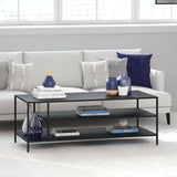 Martel 46'' Wide Coffee Table with Metal Top