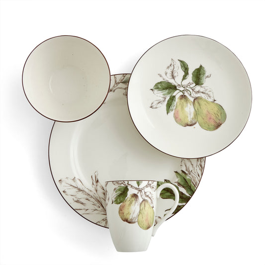 Nature's Bounty Pear 4 Piece Place Setting
