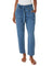 Tie Front High Rise Straight Ankle Jeans