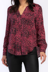 Burgundy Leopard