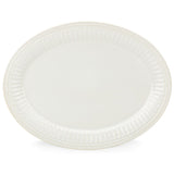 French Perle Groove Oval Platter