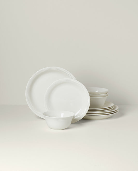 Profile White Dinner Plates Set of 4