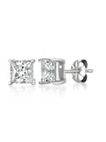 Solitaire Princess Stud Earrings Finished - 1.50 Cttw