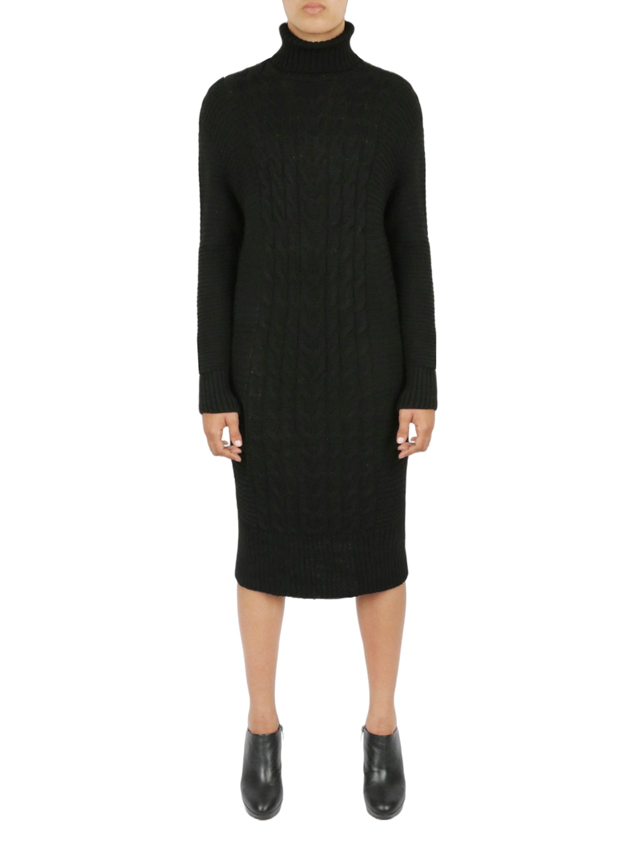Miss Poeym Turtleneck Sweater Dress - Black Bonton Miss Poeym Turtleneck Sweater Dress - Black Bonton