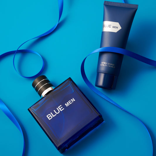Blue Men Beauty and Personal Care Set - Perfume and After Shave Selfcare Gift