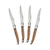 Laguiole Olive Wood Handle Steak Knife Set