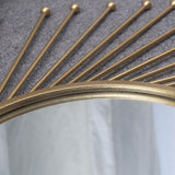 Gold Round Metal Wall Mirror