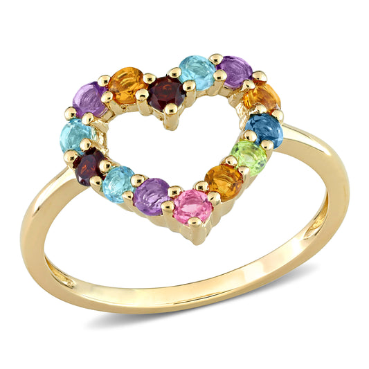 Multi-Gemstones Ring