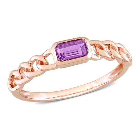 African Amethyst Link Ring
