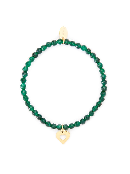Green Heart Jade Bracelet