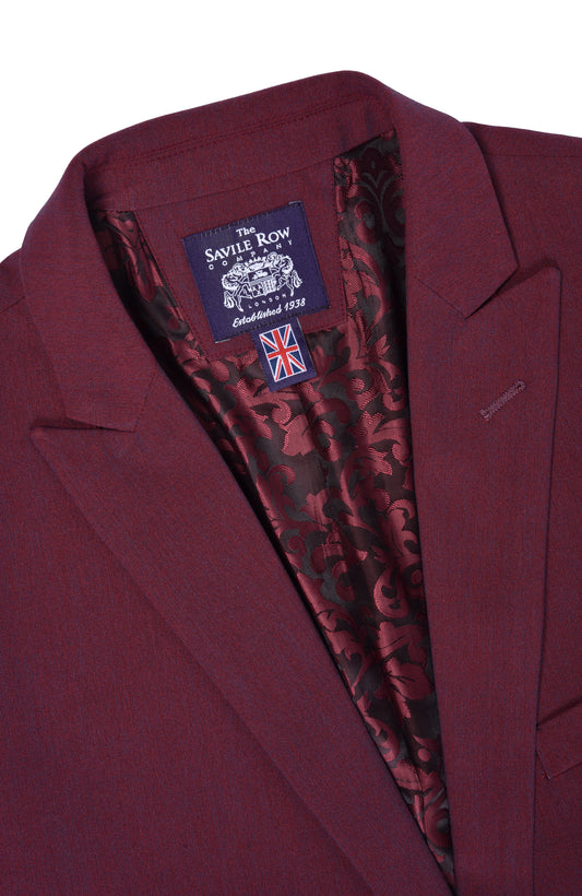 Brixton Peak Lapel Stretch Mohair Red Suit