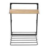 Wall Mounted Drying Rack with Shelf for Small Laundry Room