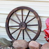 Indoor/Wooden Decorative Wagon Wheel - Fir Wood - 24"