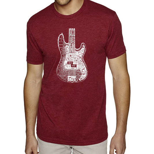 Premium Blend Word Art T-shirt - Bass Guitar