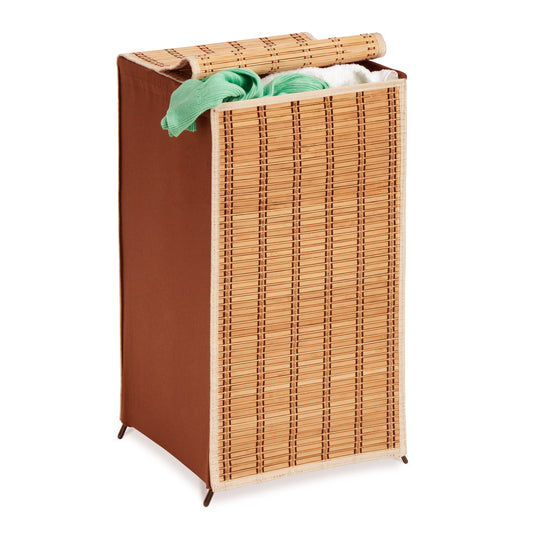 Bamboo Wicker Hamper with Lid