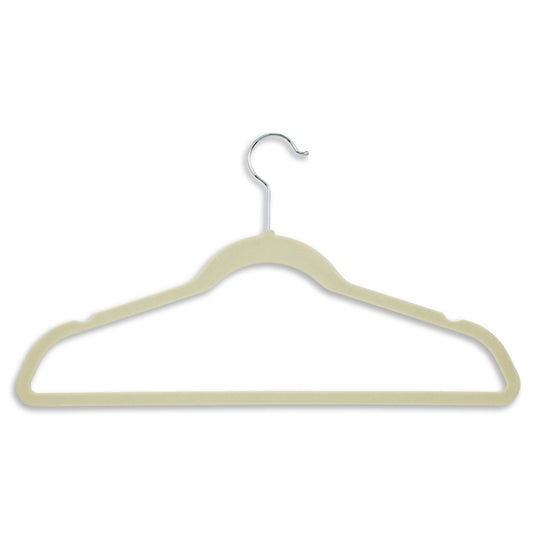 Slim-Profile Non-Slip Velvet Hangers, 20-Pack