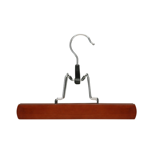 Cherry Wood Pant Clamp Hangers, 16-Pack