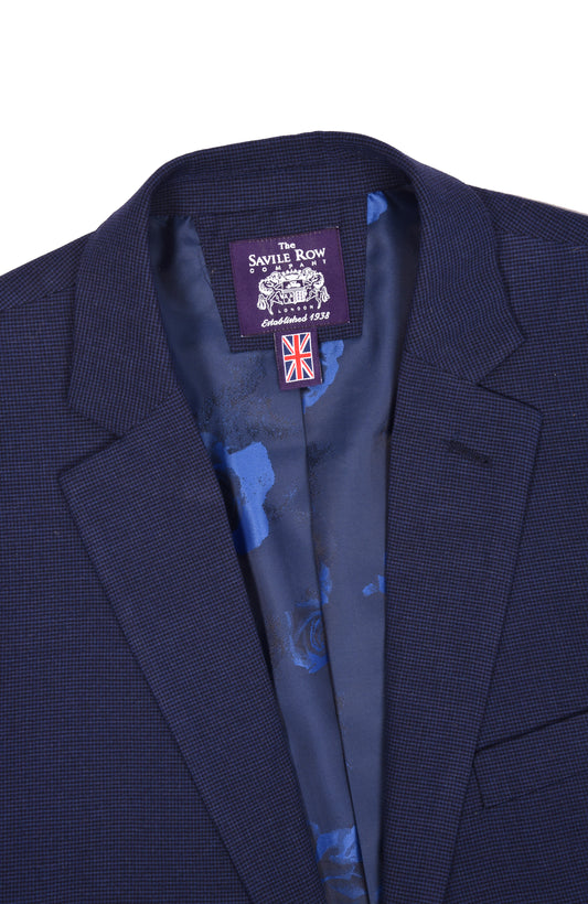 Hoxton Notch Lapel Blue Check Suit